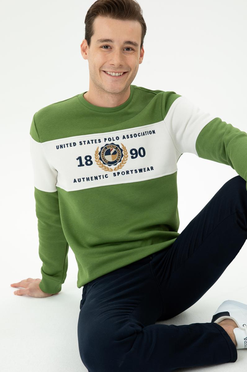 Erkek Yeşil Sweatshirt