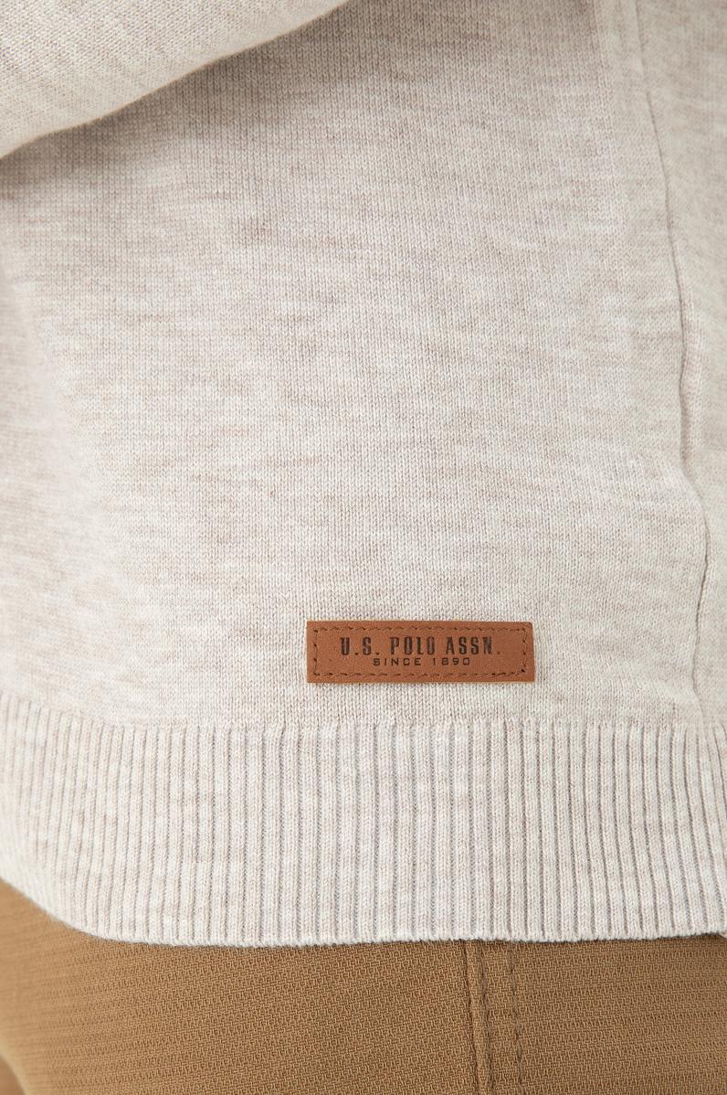 Erkek Taş Melanj Polo Yaka Kazak