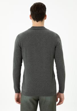 Erkek Antrasit Melanj Kazak - 50271041052