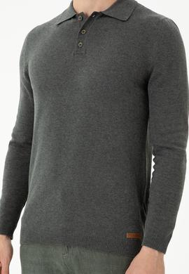 Erkek Antrasit Melanj Kazak - 50271041052