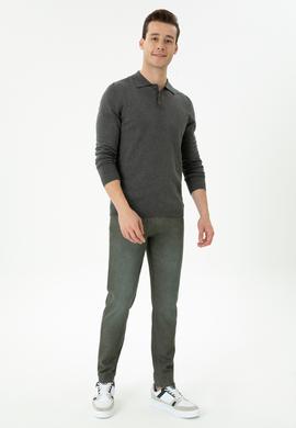 Erkek Antrasit Melanj Kazak - 50271041052