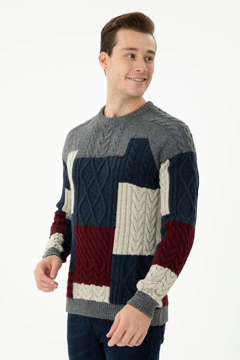 Erkek Gri Melanj Kazak - 50271003026