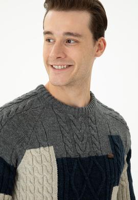 Erkek Gri Melanj Kazak - 50271003026