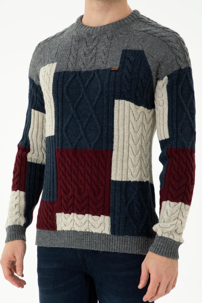 Erkek Gri Melanj Kazak - 50271003026