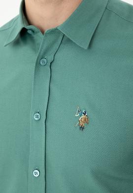 Erkek Mint Uzun Kollu Gömlek - 50272444028