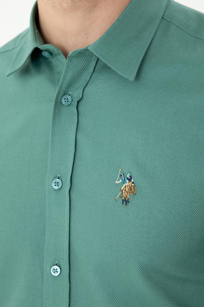 Erkek Mint Uzun Kollu Gömlek - 50272444028