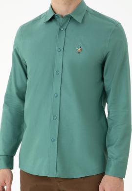 Erkek Mint Uzun Kollu Gömlek - 50272444028