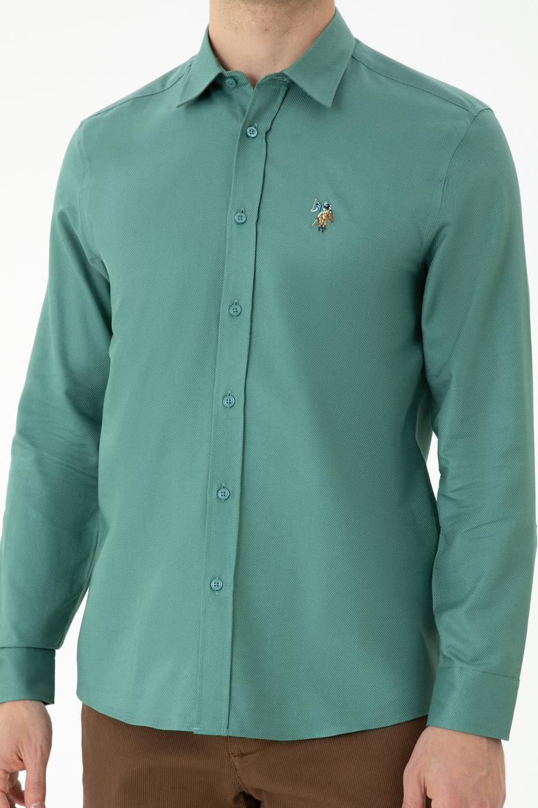 Erkek Mint Uzun Kollu Gömlek - 50272444028