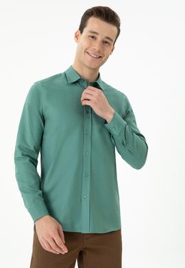Erkek Mint Uzun Kollu Gömlek - 50272444028
