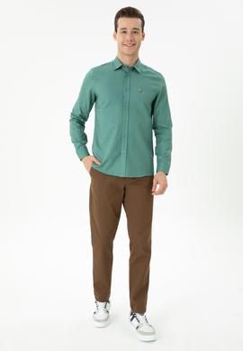 Erkek Mint Uzun Kollu Gömlek - 50272444028