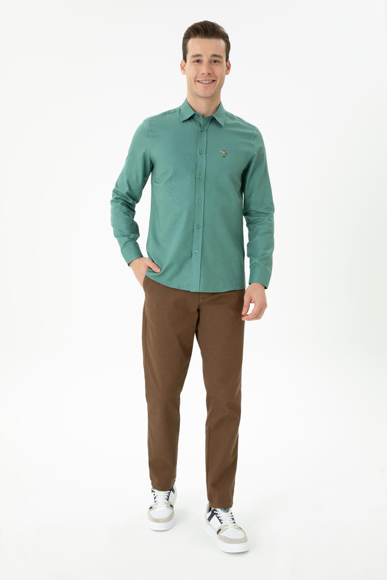 Erkek Mint Uzun Kollu Gömlek - 50272444028