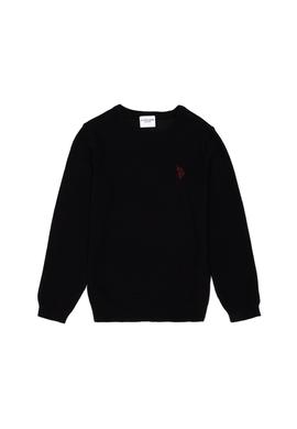 Erkek Çocuk Siyah Basic Kazak - 50275846012