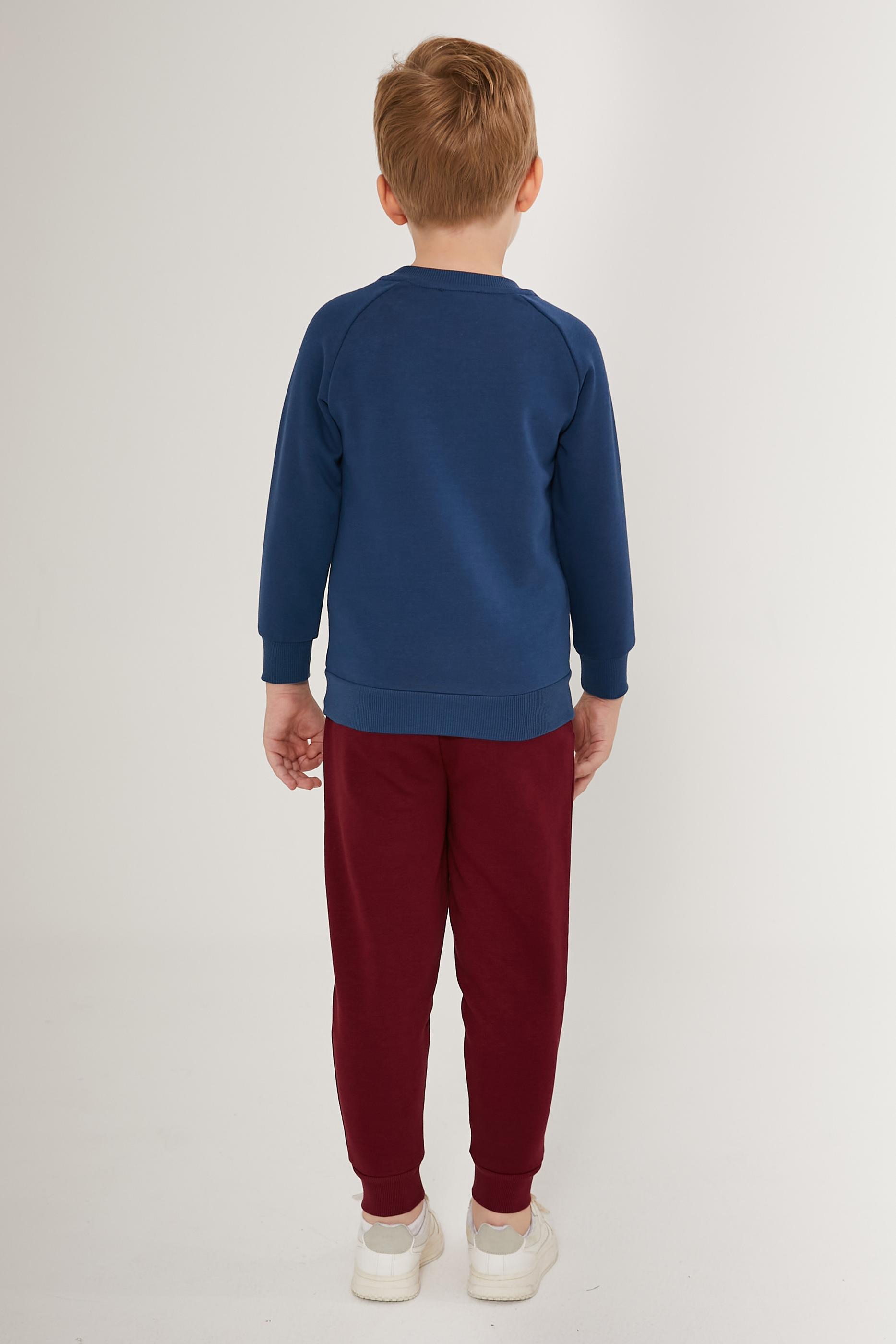 Erkek Çocuk İndigo Pijama Takımı