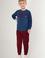 Erkek Çocuk İndigo Pijama Takımı