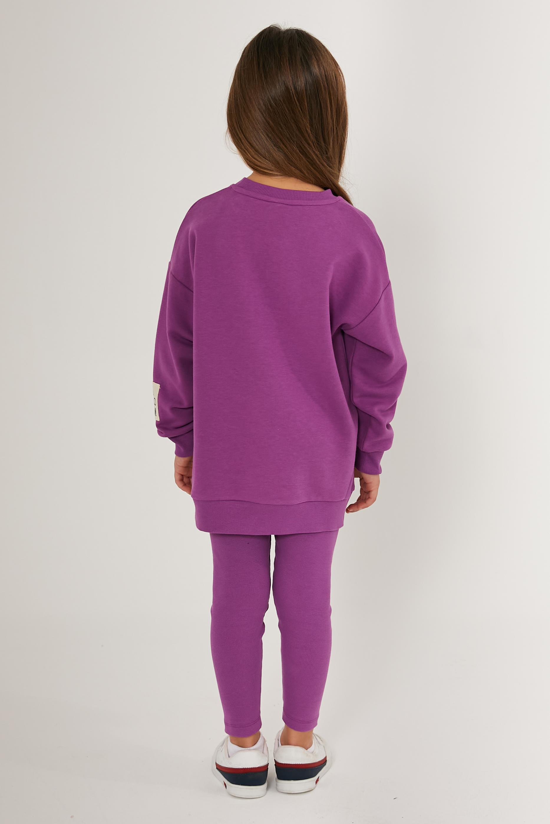 Kız Çocuk Violet Pijama Takımı