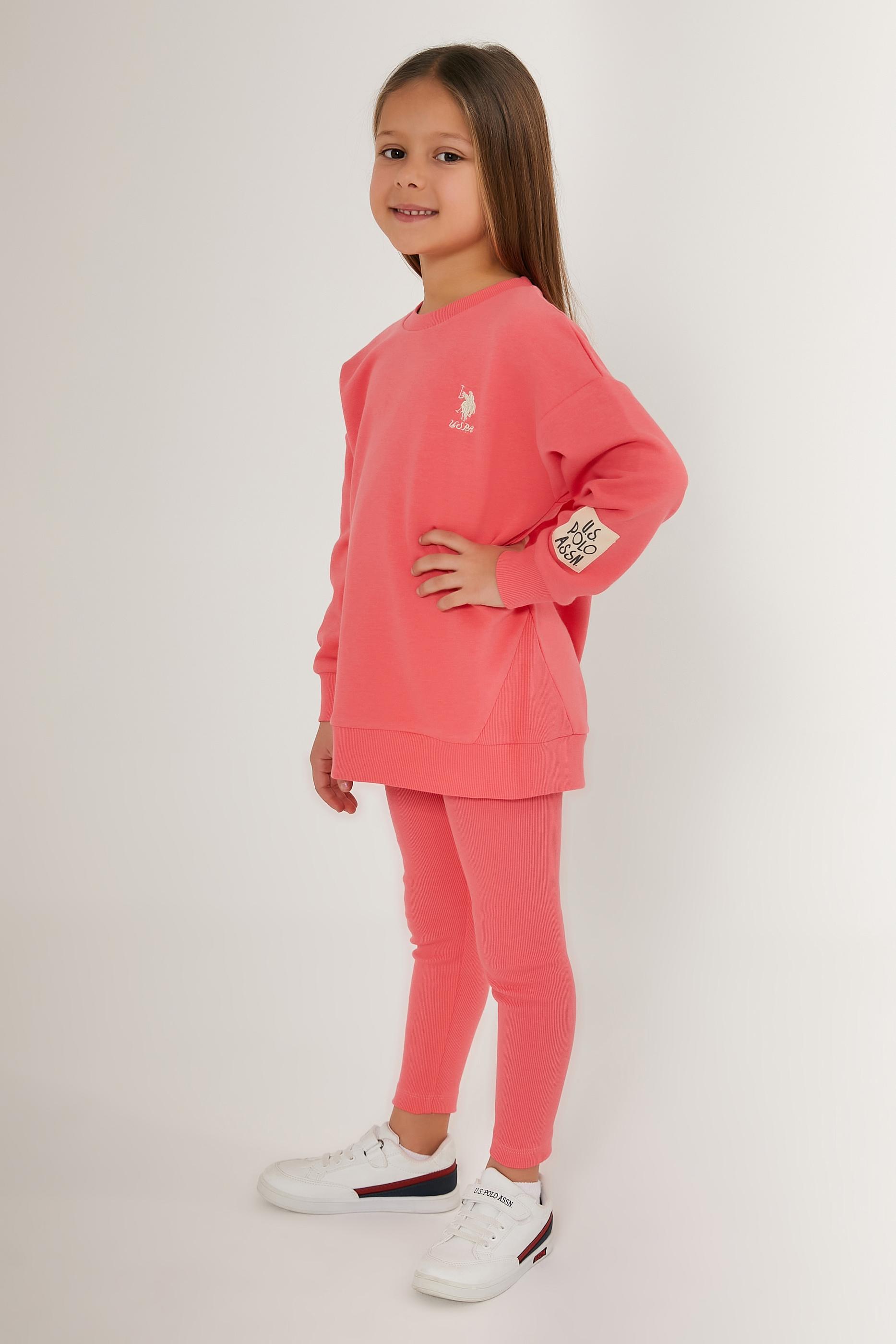 Kız Çocuk Neon Pembe Pijama Takımı