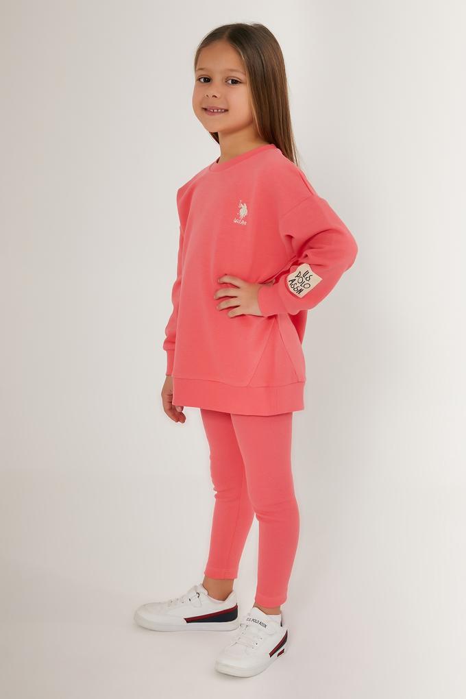 Kız Çocuk Neon Pembe Pijama Takımı