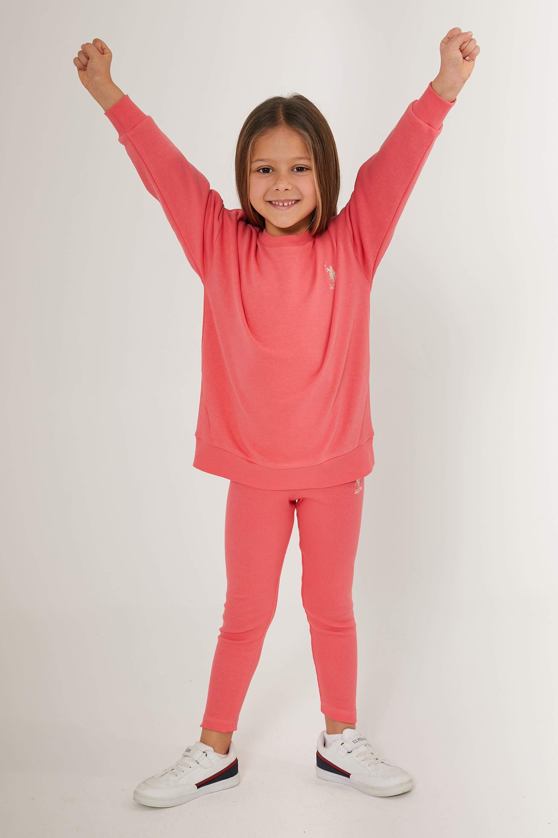 Kız Çocuk Neon Pembe Pijama Takımı