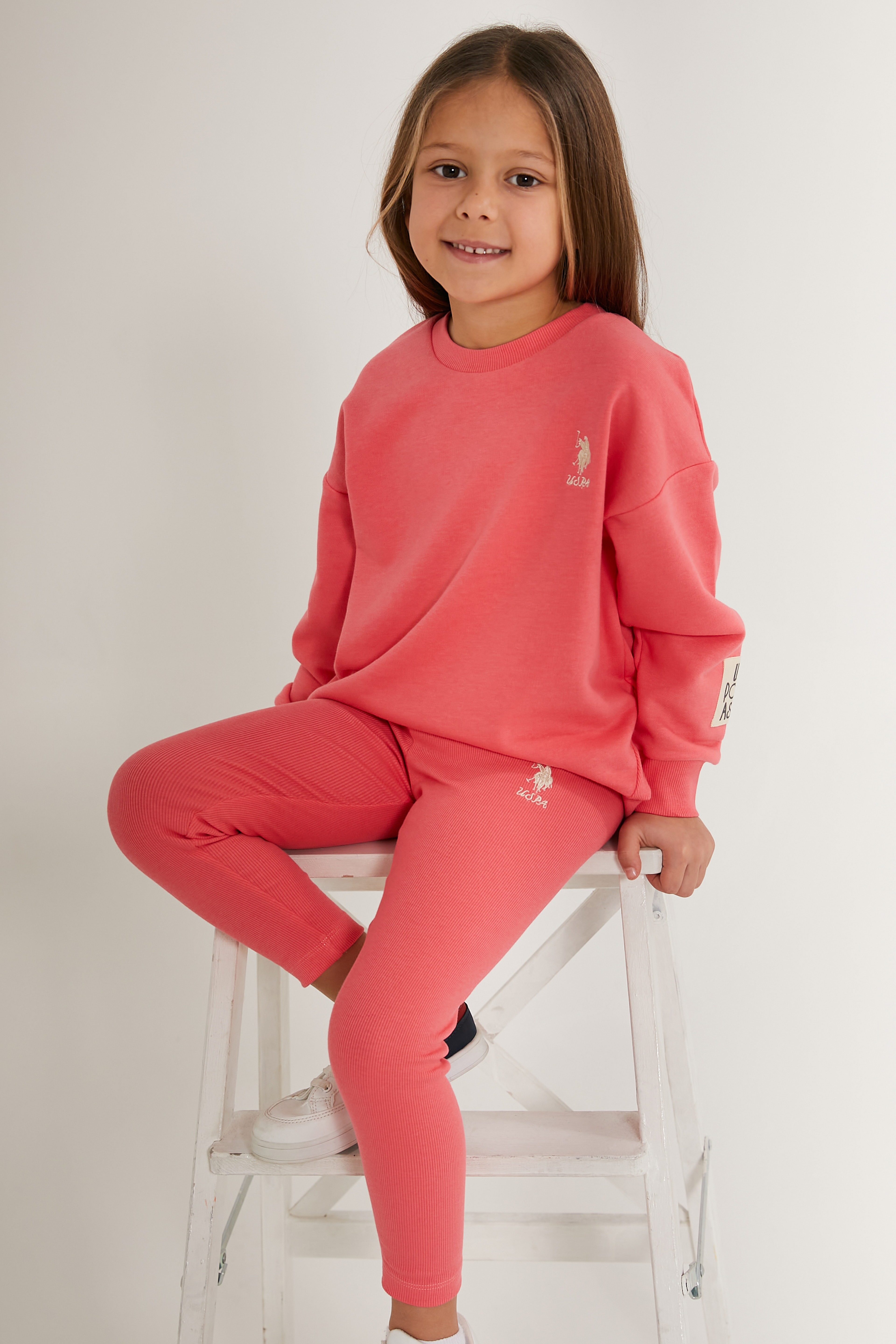 Kız Çocuk Neon Pembe Pijama Takımı - Image 2