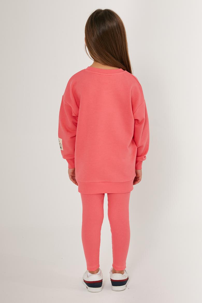 Kız Çocuk Neon Pembe Pijama Takımı - 50285861009