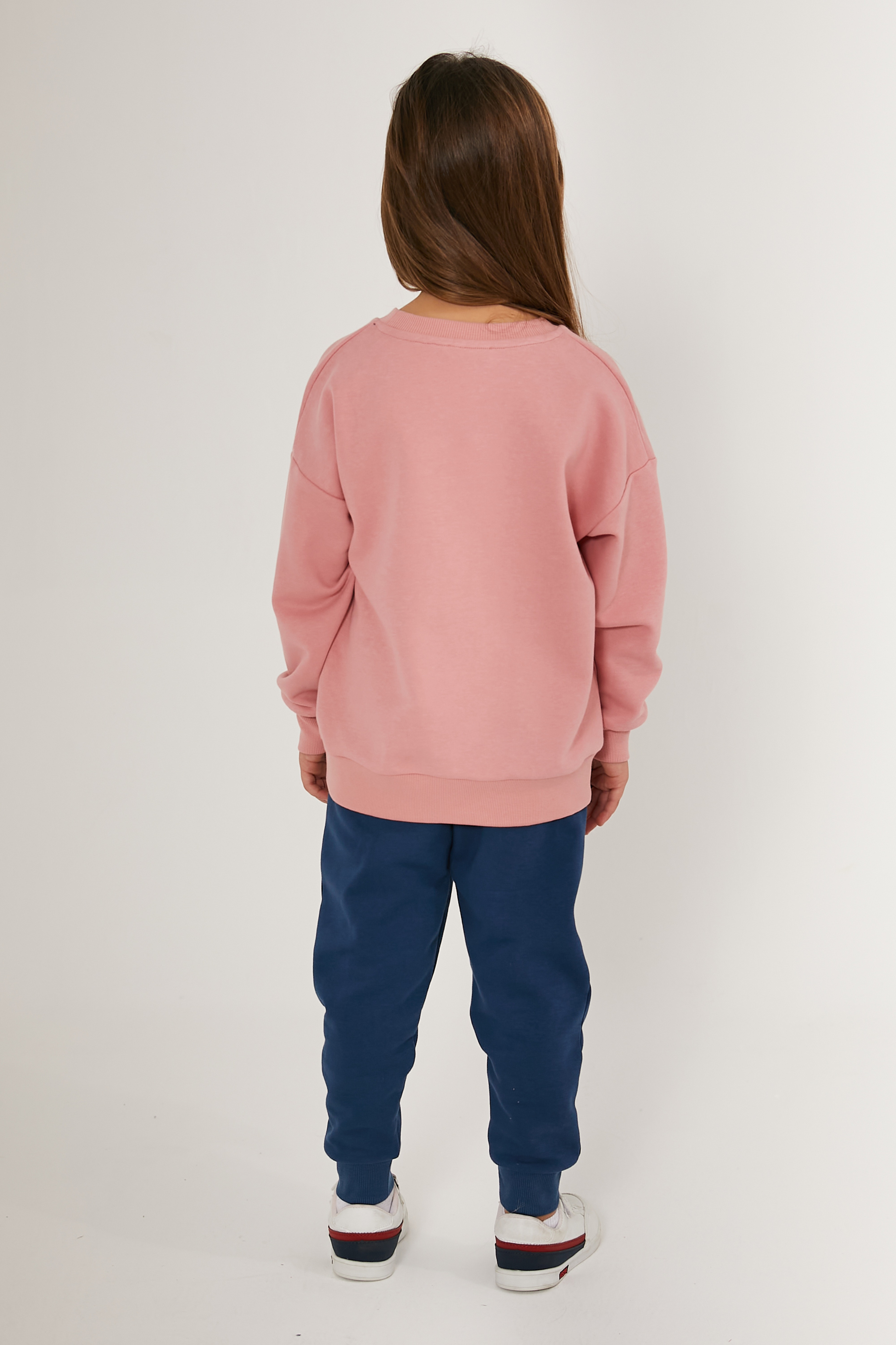 Kız Çocuk Toz Pembe Pijama Takımı - Image 4