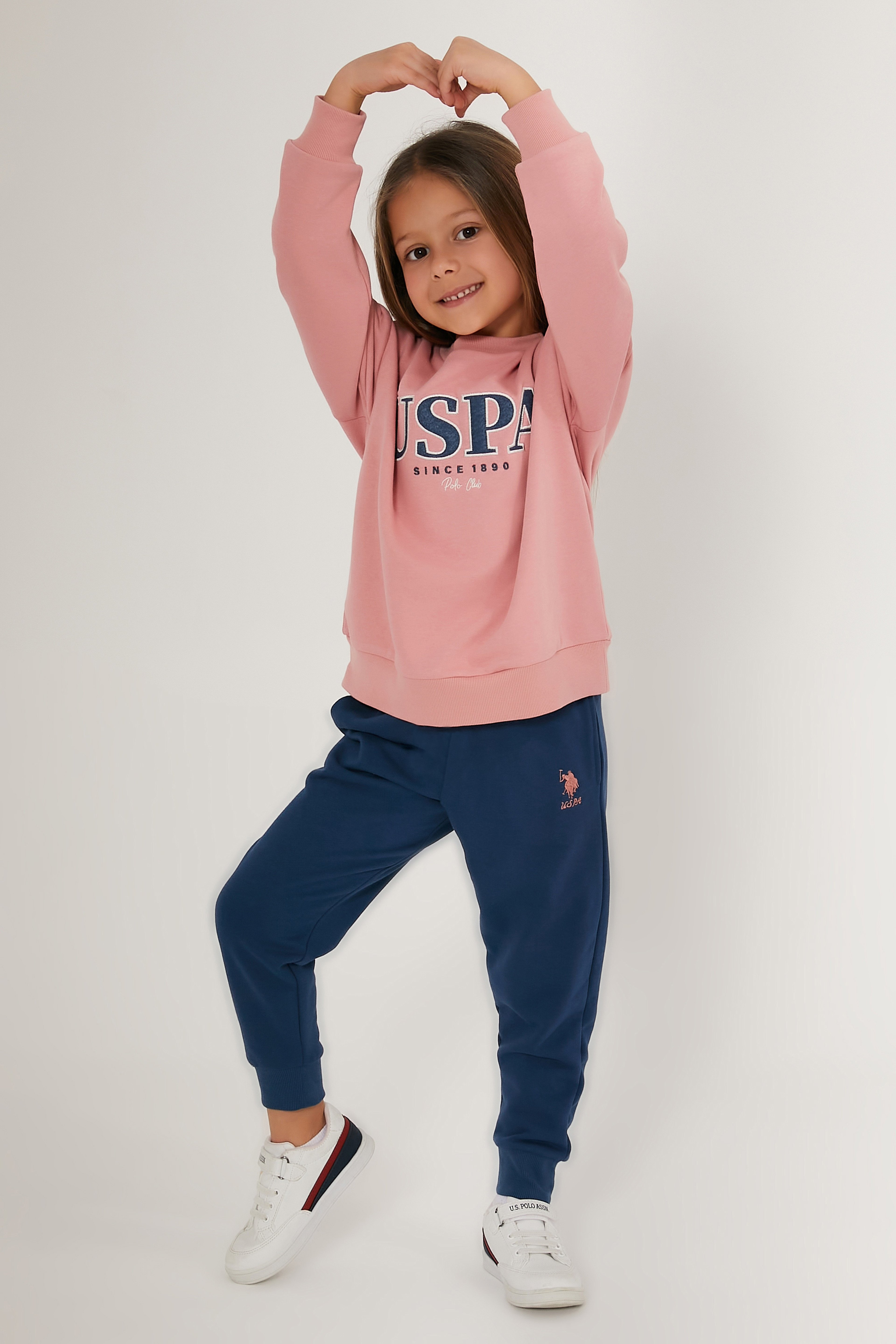 Kız Çocuk Toz Pembe Pijama Takımı