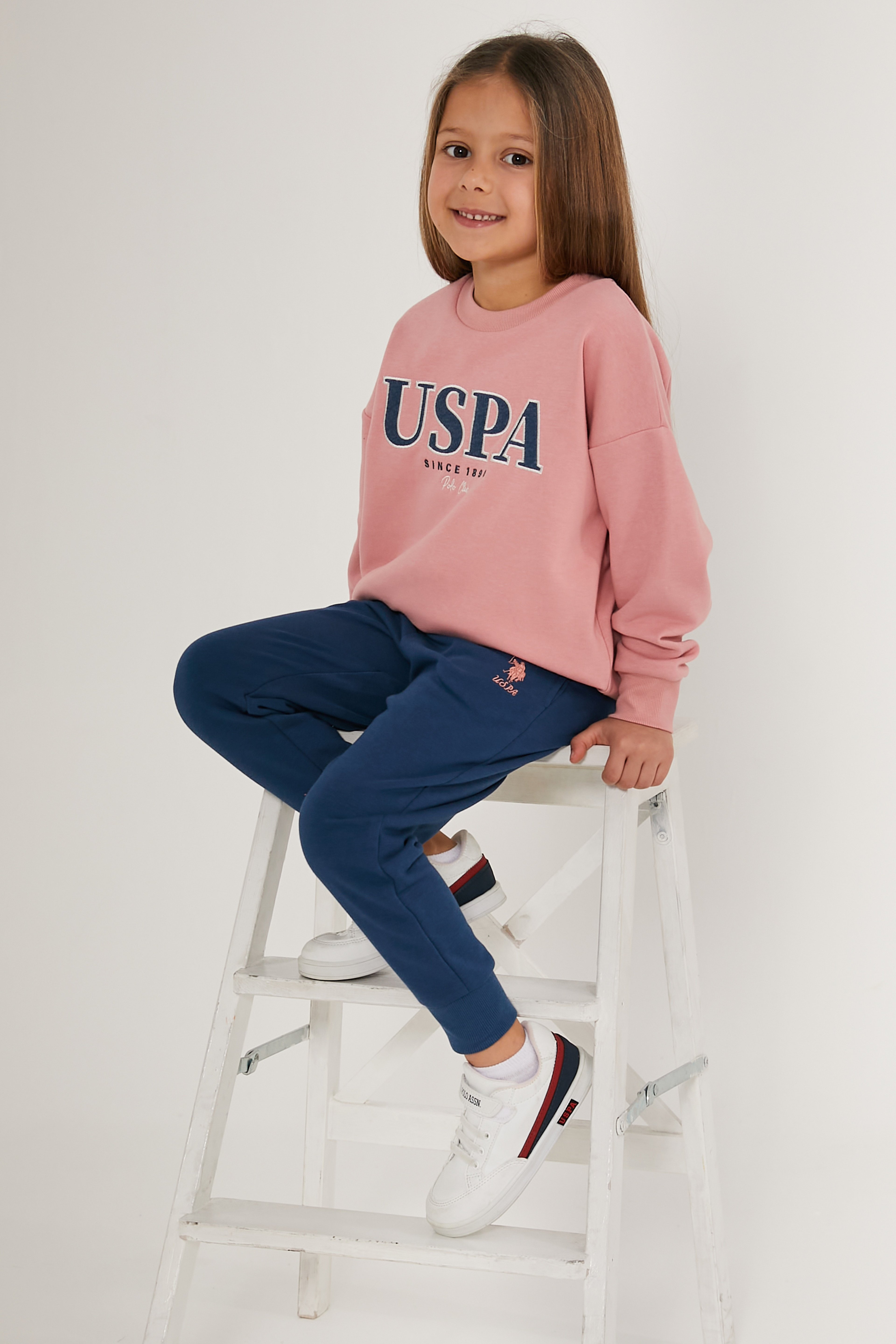 Kız Çocuk Toz Pembe Pijama Takımı