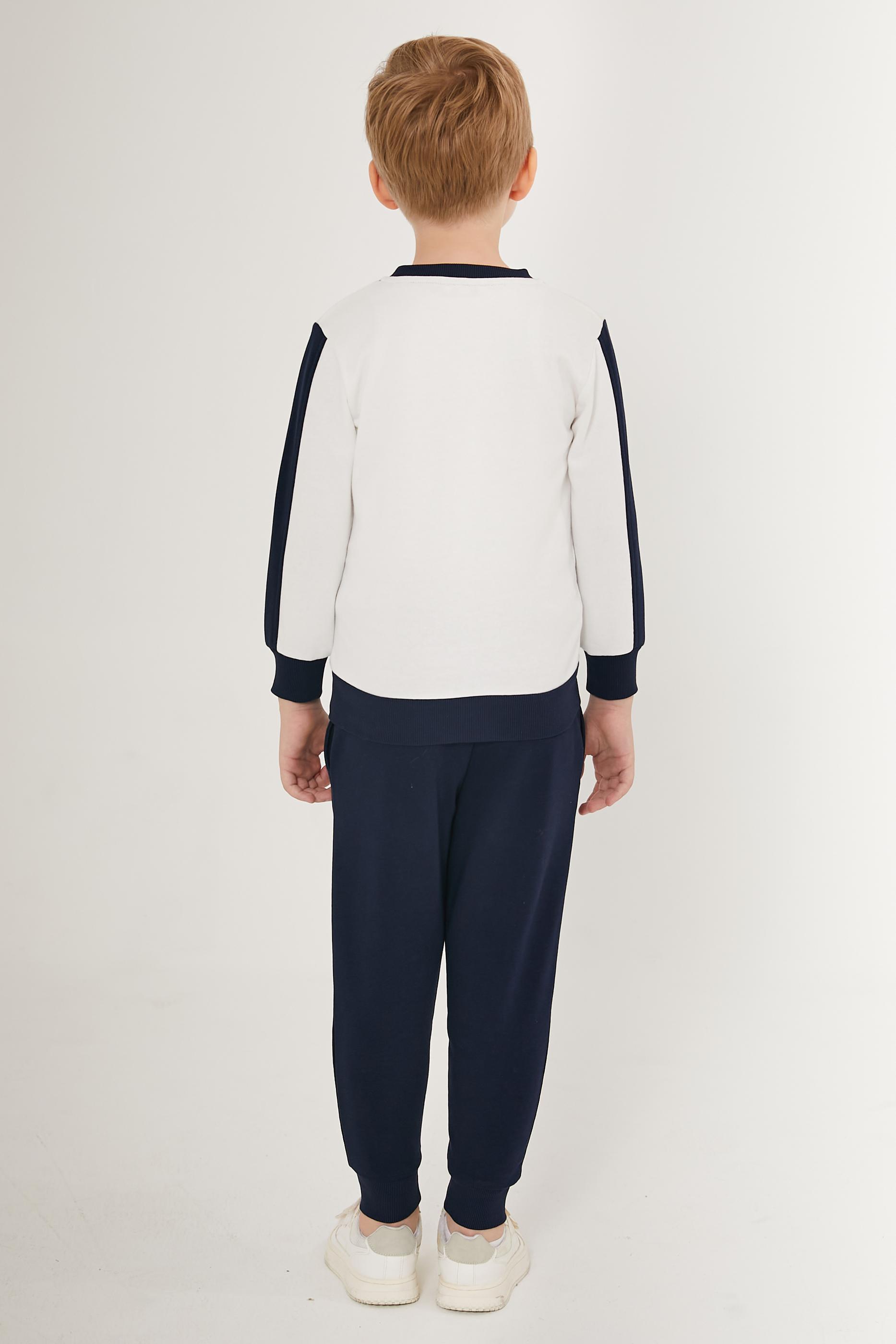 Erkek Çocuk Krem Pijama Takımı