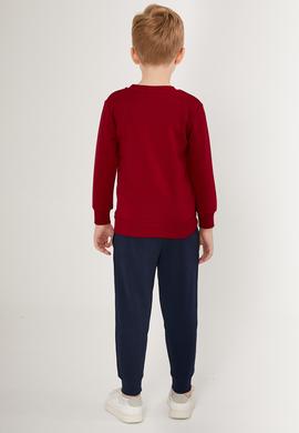 Erkek Çocuk Bordo Pijama Takımı - 50285648003