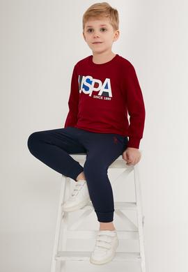 Erkek Çocuk Bordo Pijama Takımı - 50285648003