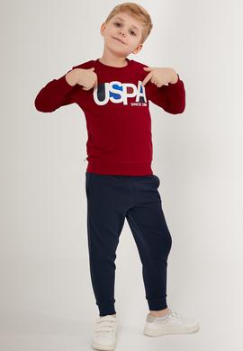 Erkek Çocuk Bordo Pijama Takımı - 50285648003