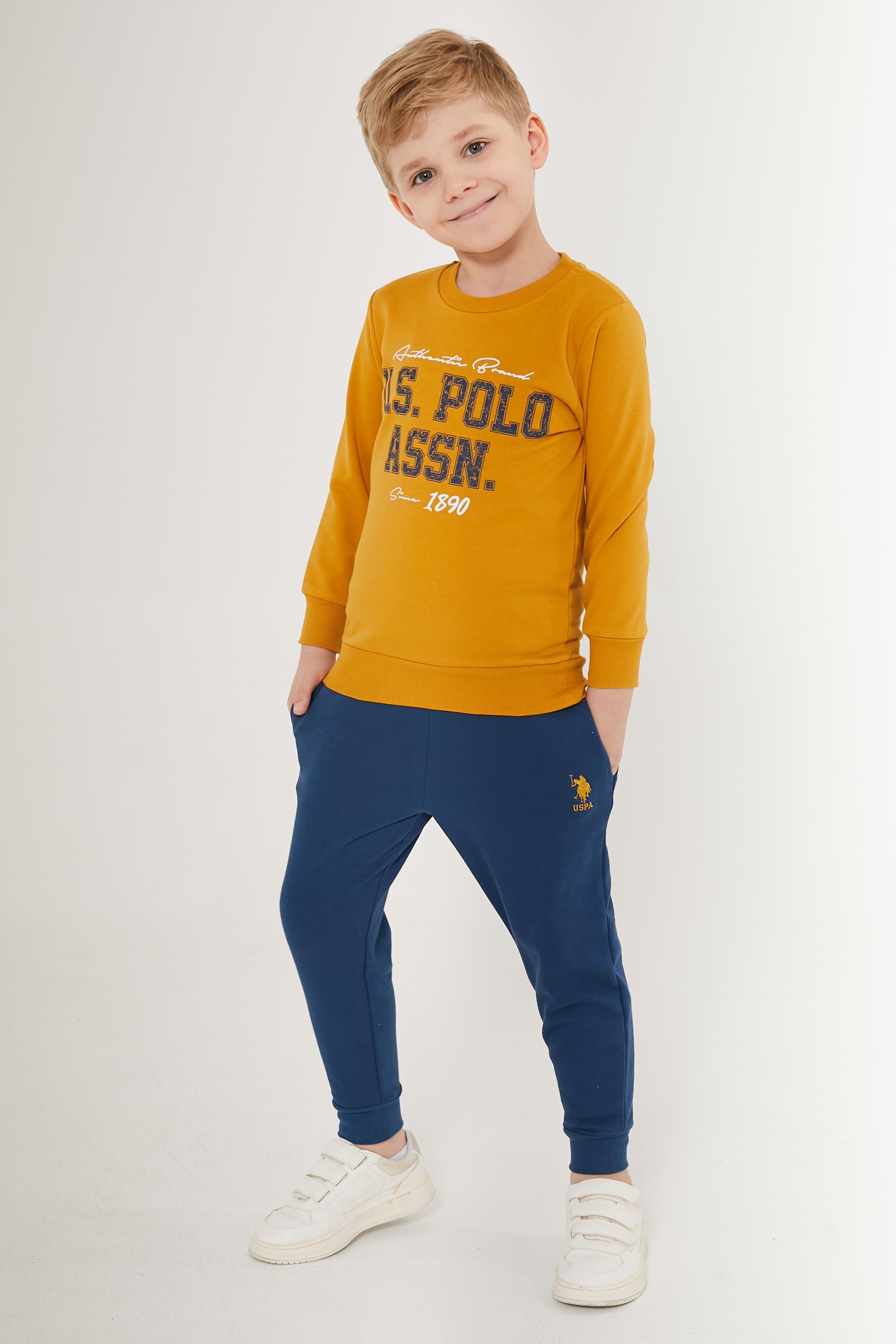 Erkek Çocuk Hardal Pijama Takımı