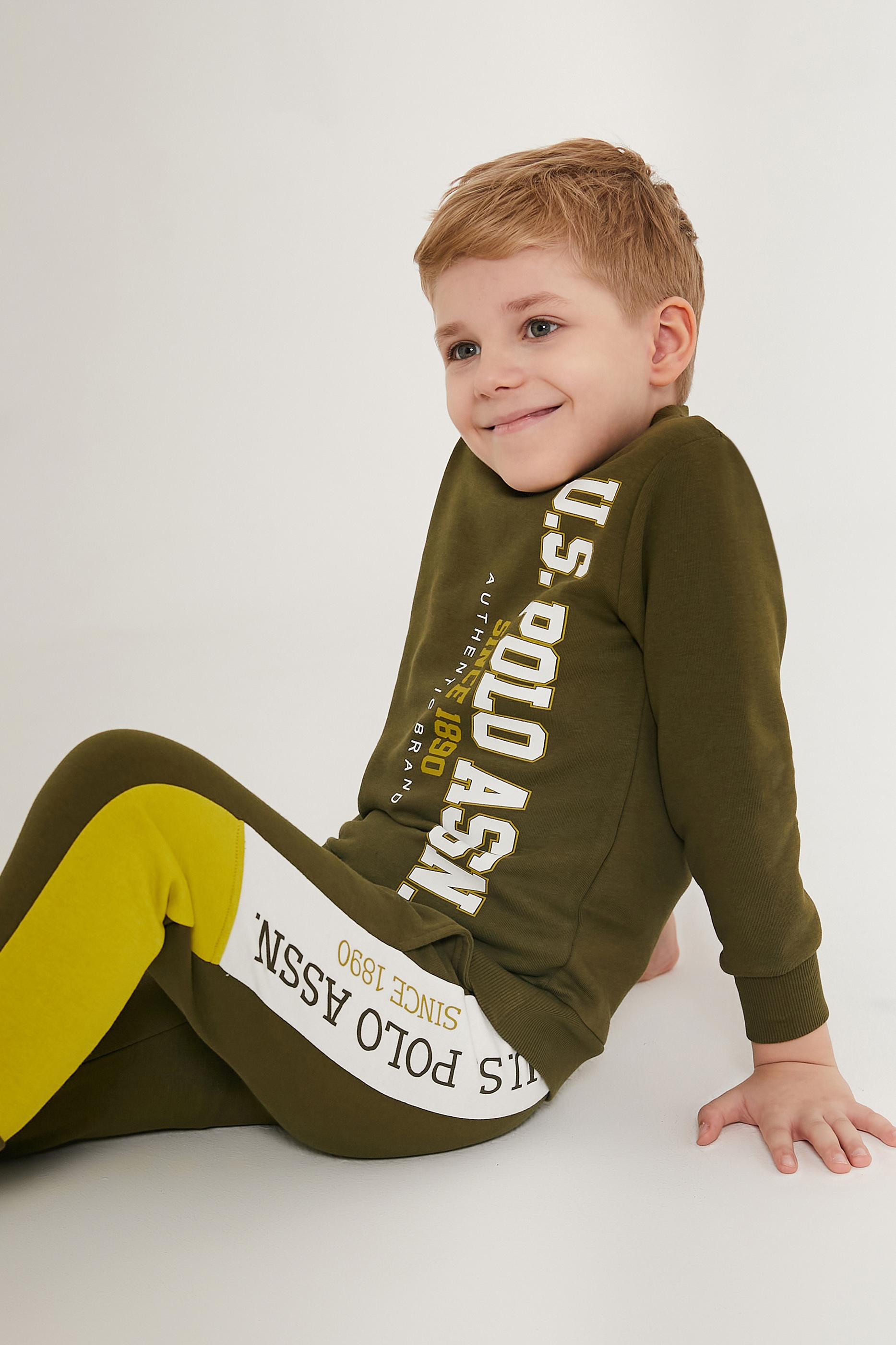 Erkek Çocuk Haki Pijama Takımı