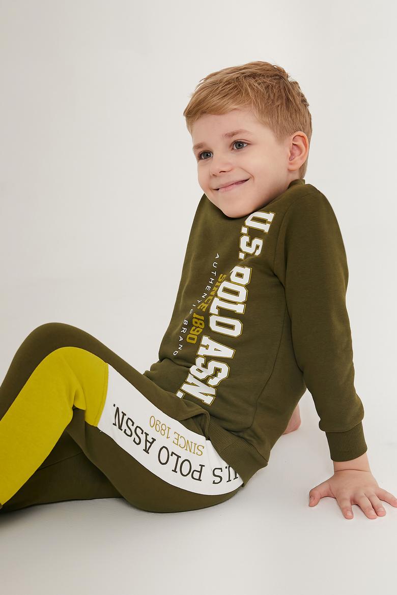 Erkek Çocuk Haki Pijama Takımı