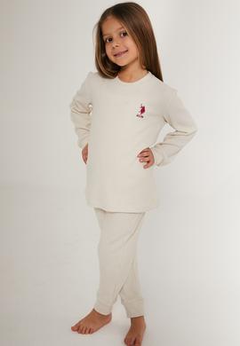 Kız Çocuk Krem Pijama Takımı - 50285868001