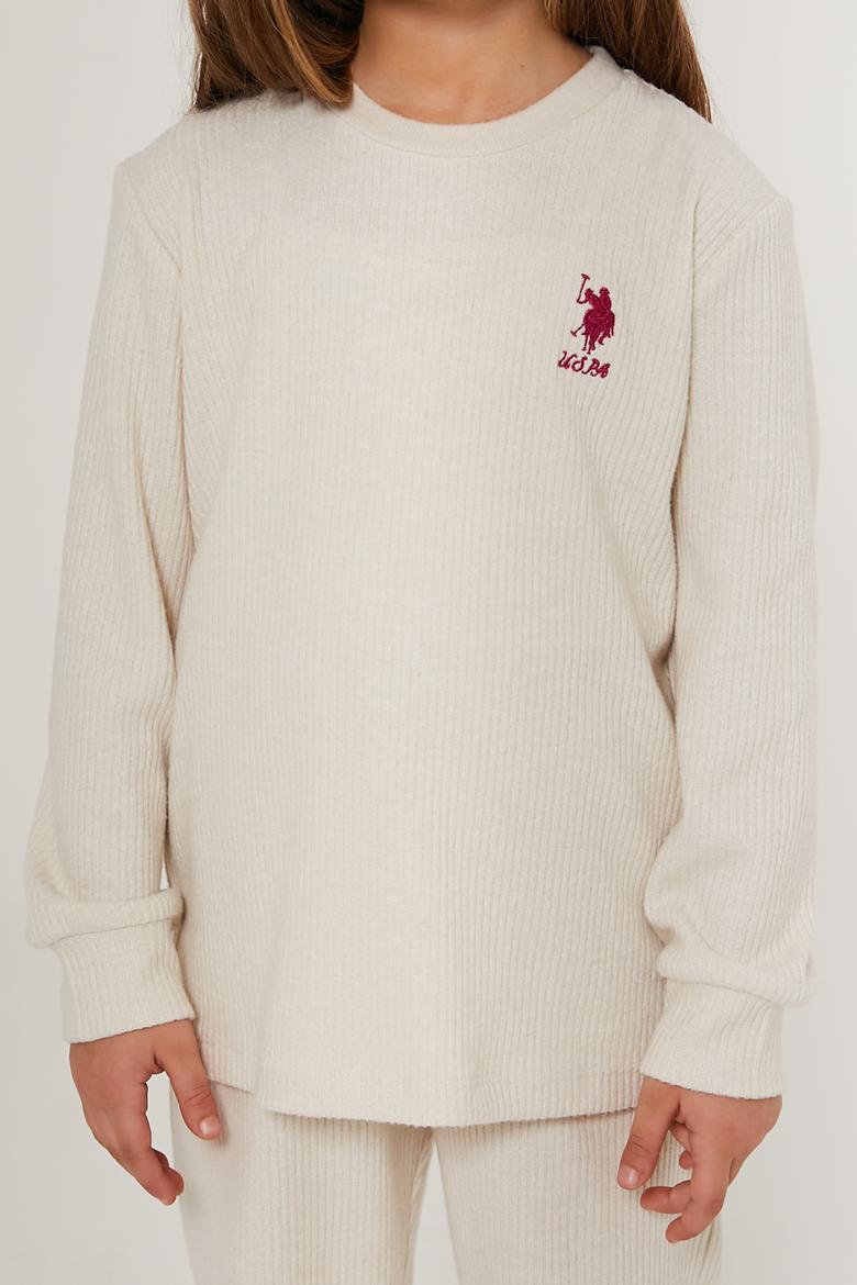 Kız Çocuk Krem Pijama Takımı - 50285868001