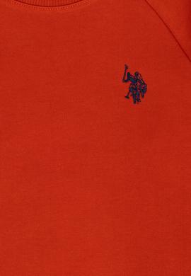 Erkek Çocuk Kiremit Basic Bisiklet Yaka Sweatshirt - 50273756268