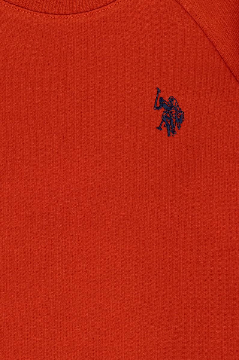 Erkek Çocuk Kiremit Basic Bisiklet Yaka Sweatshirt