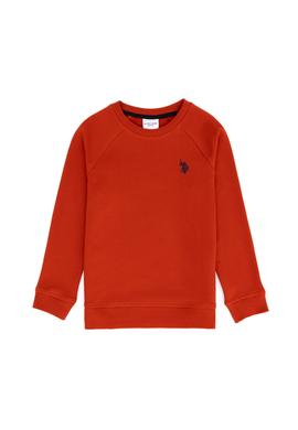 Erkek Çocuk Kiremit Basic Bisiklet Yaka Sweatshirt - 50273756268