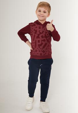 Erkek Çocuk Bordo Pijama Takımı - 50285645003