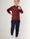 Erkek Çocuk Bordo Pijama Takımı