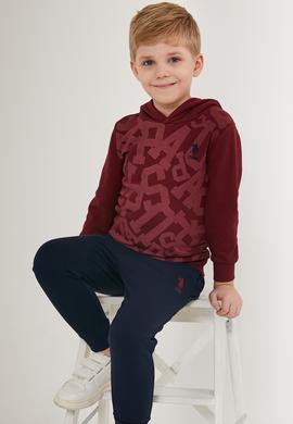 Erkek Çocuk Bordo Pijama Takımı - 50285645003