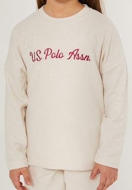 Kız Çocuk Krem Pijama Takımı - 50285867005