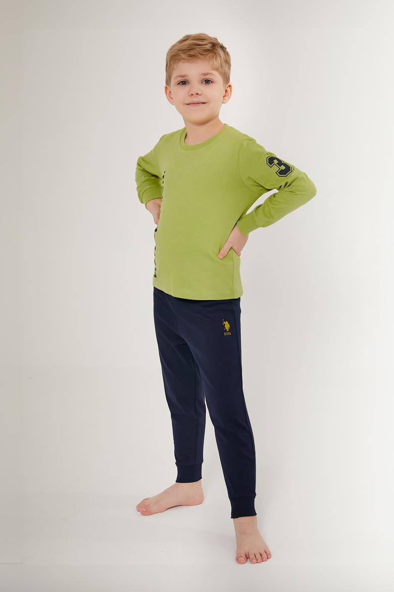 Erkek Çocuk Fıstık Yeşili Pijama Takımı - 50285558006