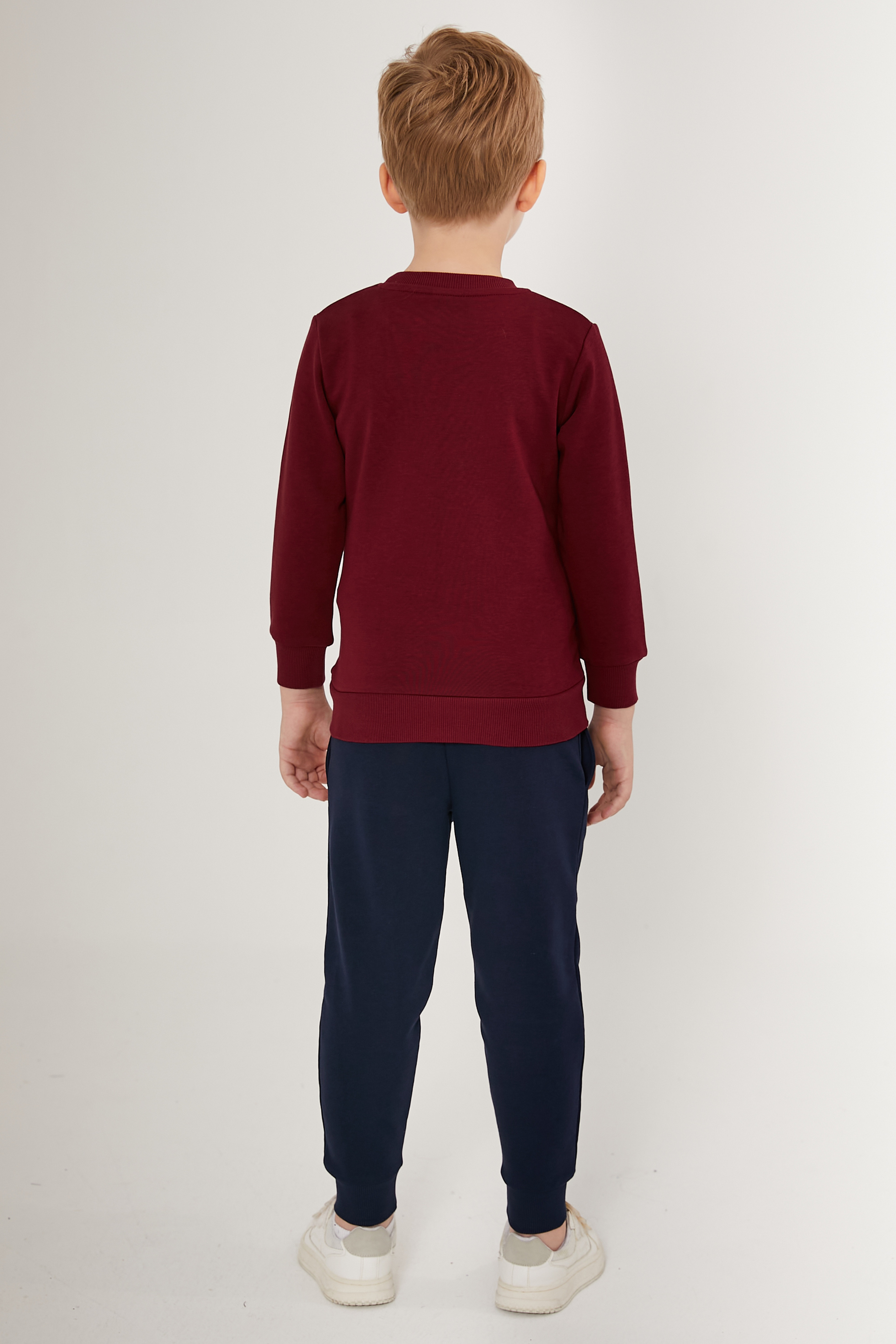 Erkek Çocuk Bordo Pijama Takımı - Image 4