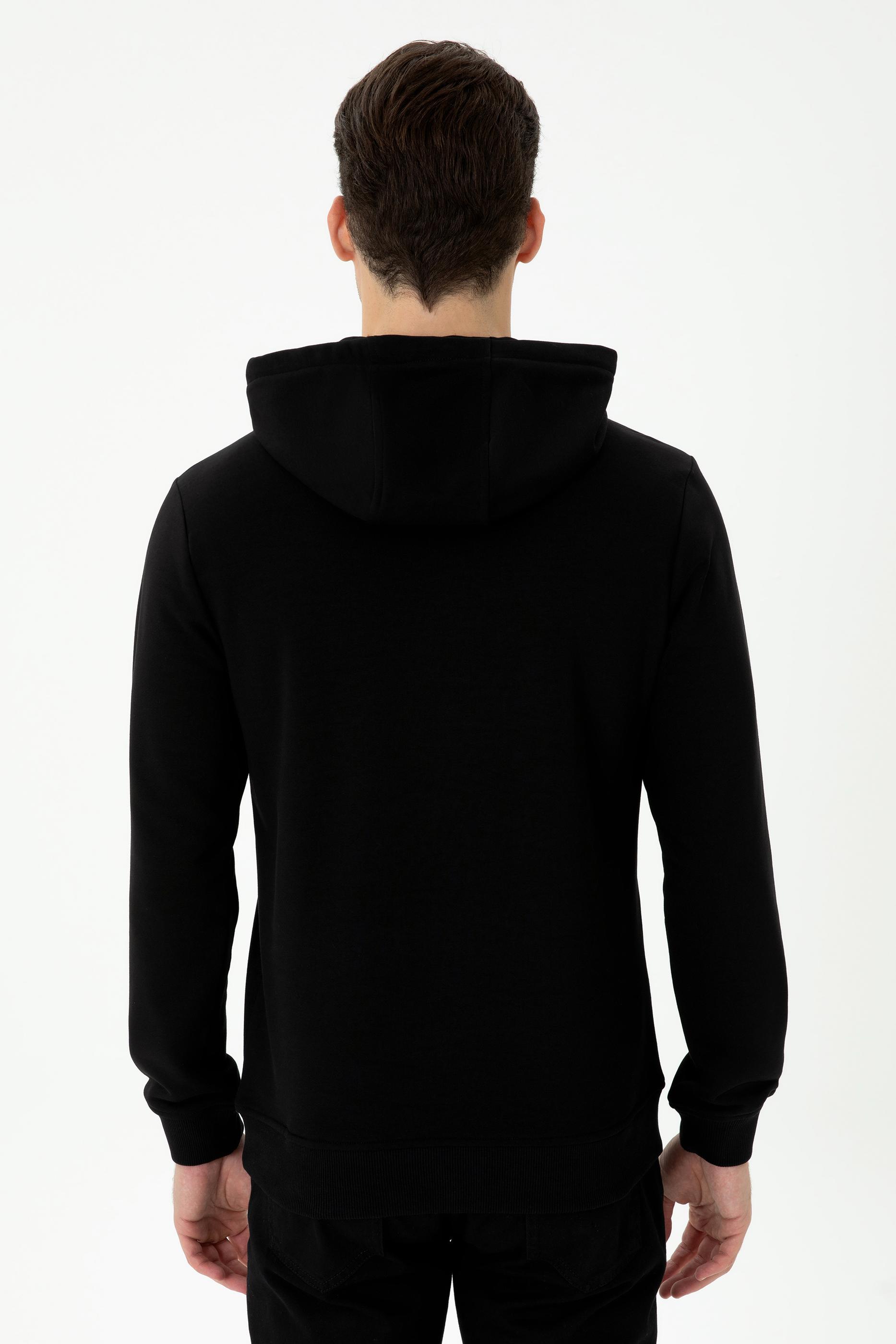 Erkek Siyah Sweatshirt