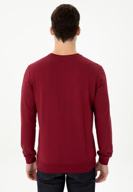 Erkek Bordo Sweatshirt - 50276409017