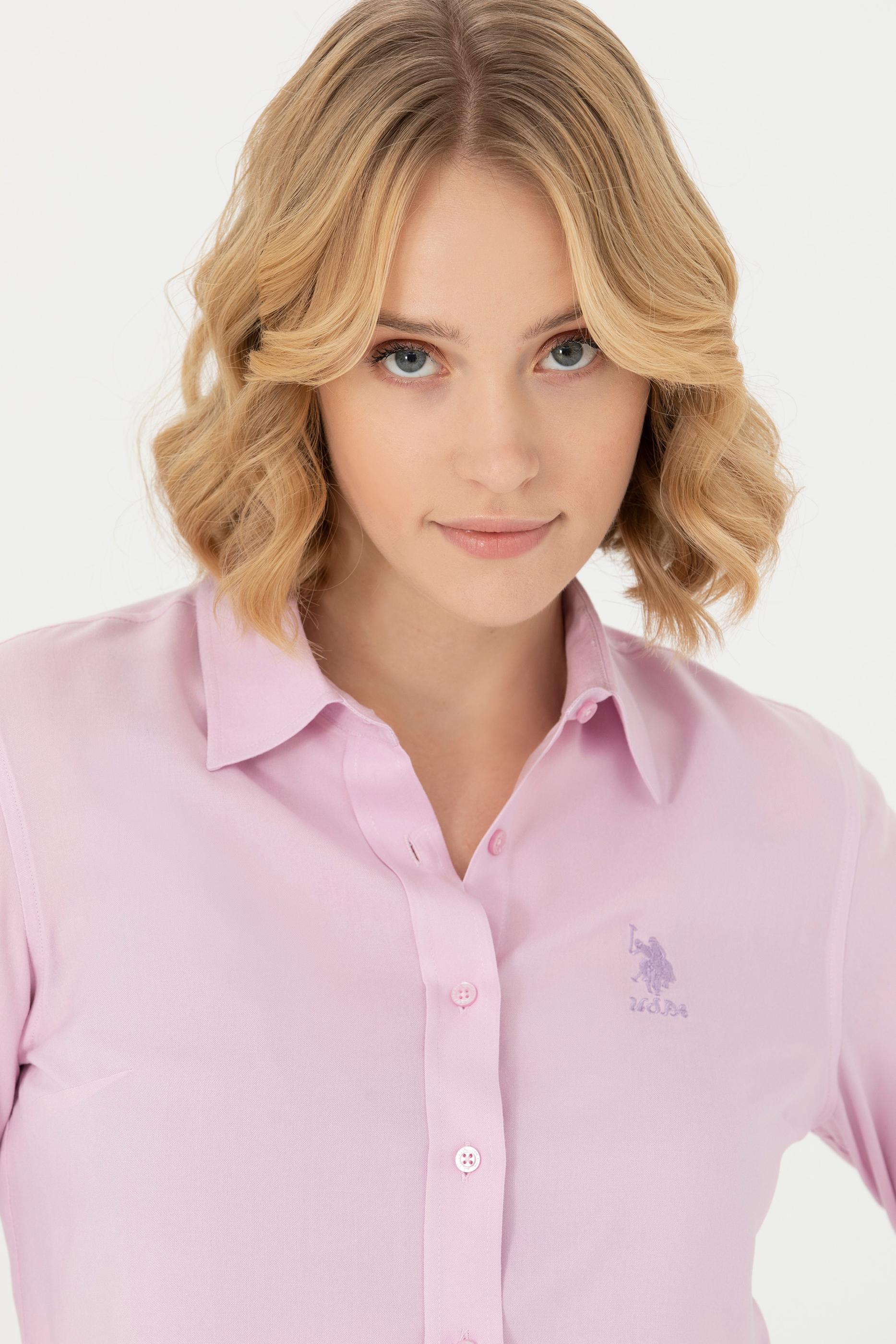 Kadın Lila Uzun Kollu Gömlek