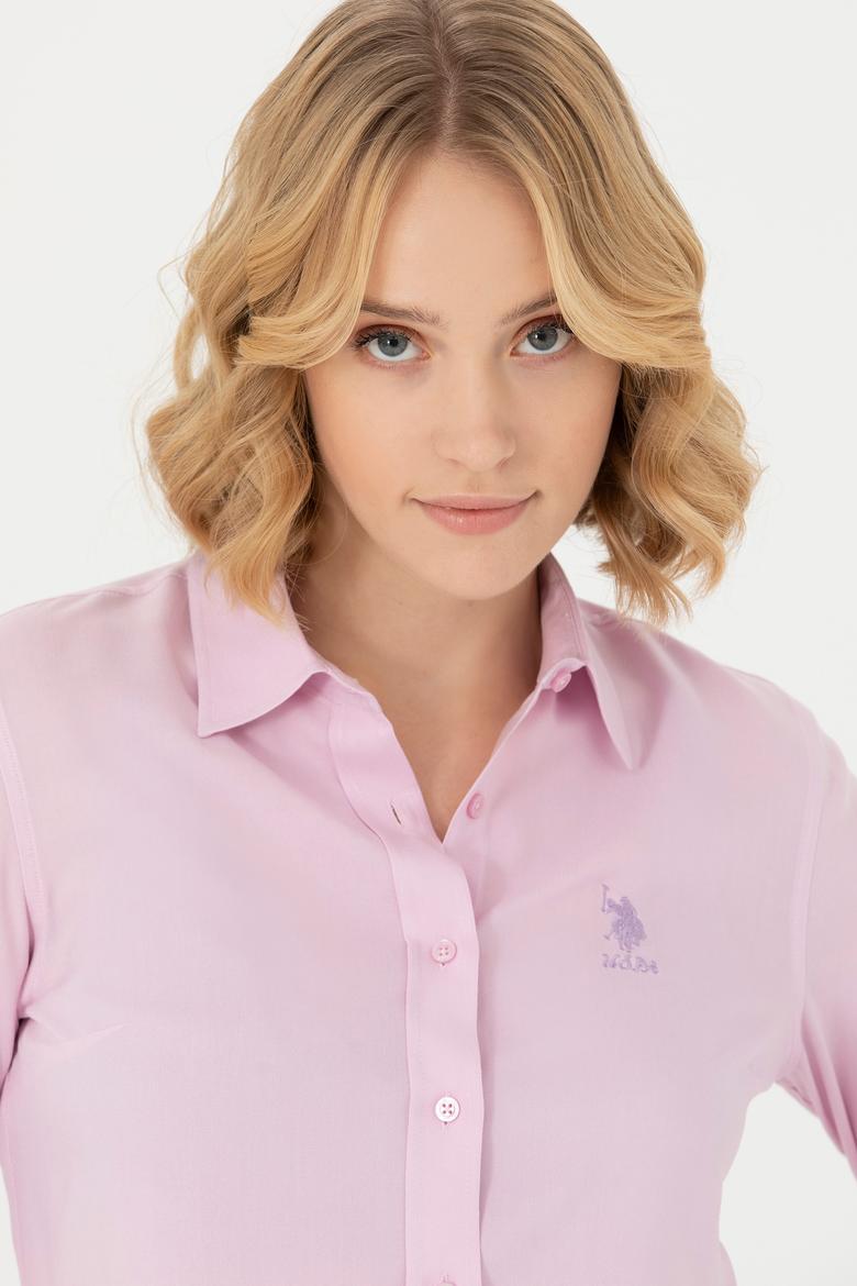 Kadın Lila Uzun Kollu Gömlek - 50277629027