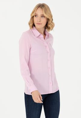 Kadın Lila Uzun Kollu Gömlek - 50277629027